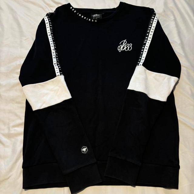 Men's Jumper - Black/White - XL on Productcaster.