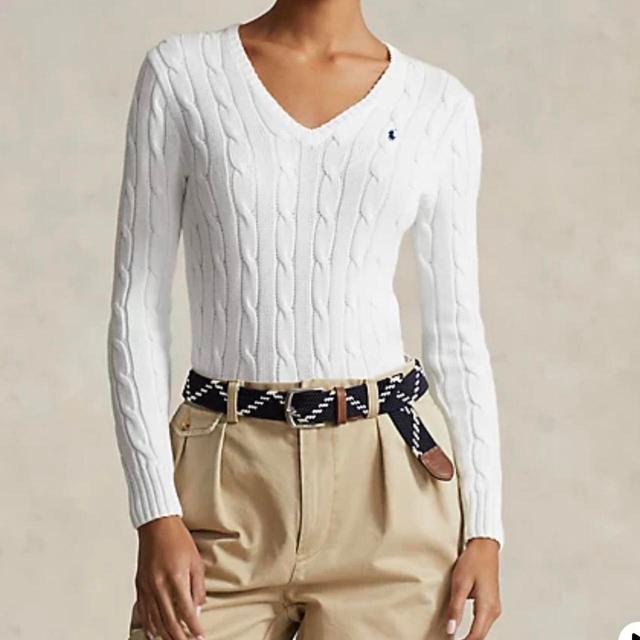 Polo Ralph Lauren Women's Jumper - White - M on Productcaster.