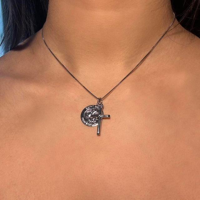 Women's Necklace - Silver on Productcaster.