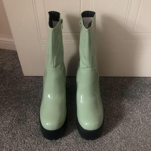 ASOS Women's Platform Boots - Green - UK 6 on Productcaster.