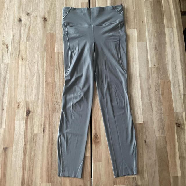 Lululemon Women's Leggings - Khaki/Grey - UK 10 on Productcaster.