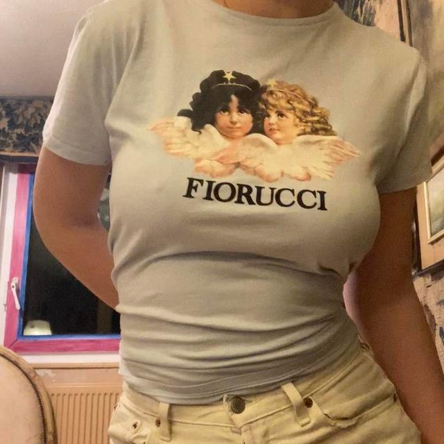 Fiorucci Women's T-shirt - Blue - M on Productcaster.