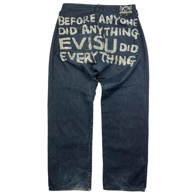 Evisu Men's Jeans - Blue/Navy - 32" on Productcaster.