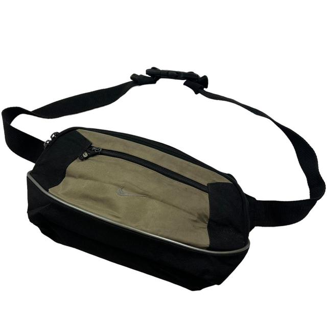 Nike Men's Bum bags and belt bags - Black/Khaki on Productcaster.