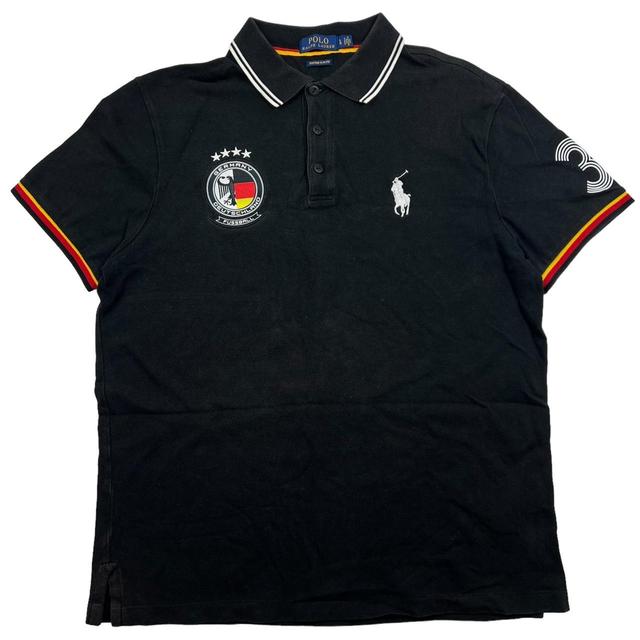 Polo Ralph Lauren Men's Polo shirt - Black/White - L on Productcaster.