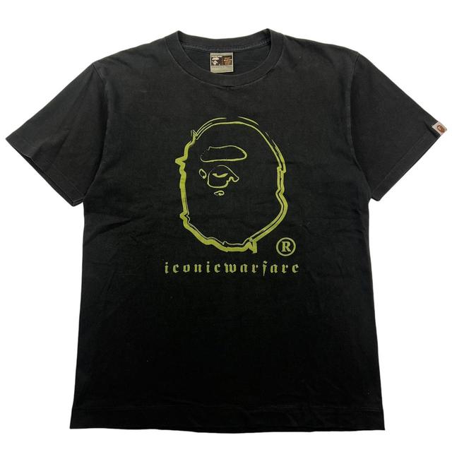 BAPE Men's T-shirt - Black/Green - M on Productcaster.