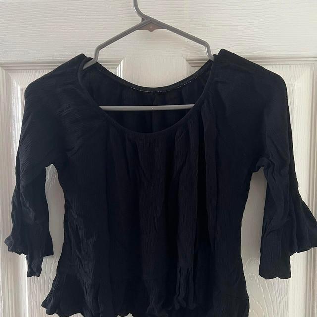 Preloved Women's Blouse - Black - S on Productcaster.