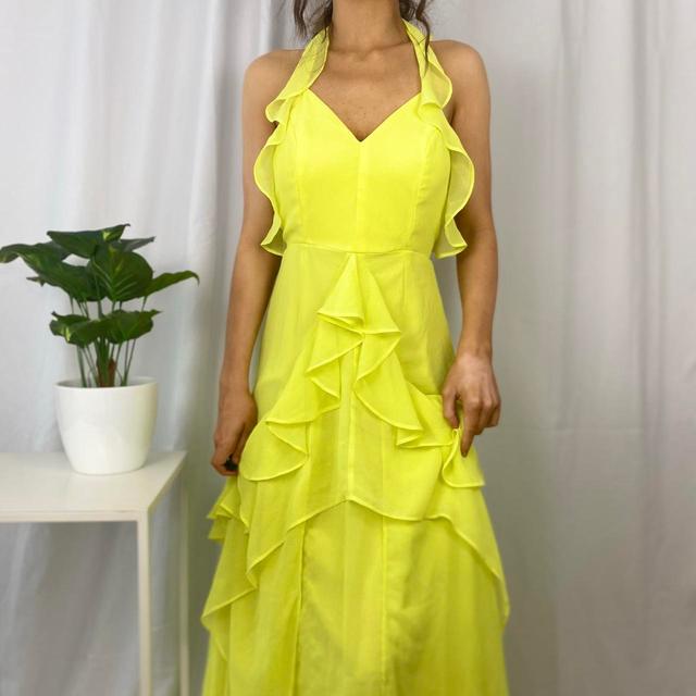 ASOS Women's Maxi Dress - Yellow - 4 on Productcaster.