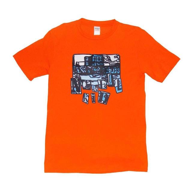 Custom Men's T-shirt - Orange - S on Productcaster.