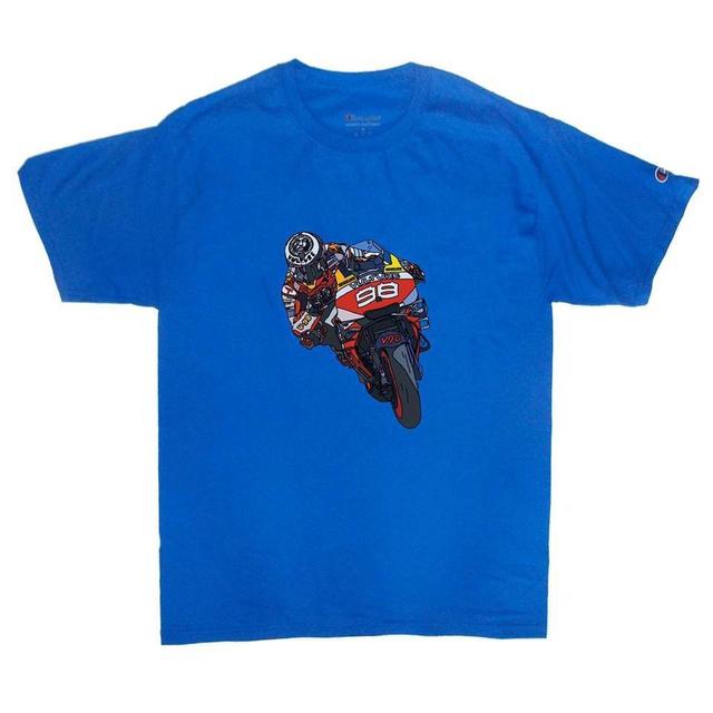 Champion Men's T-shirt - Blue - L on Productcaster.