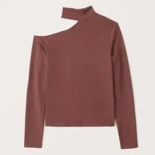 Abercrombie & Fitch Women's Shirt - Burgundy - L on Productcaster.