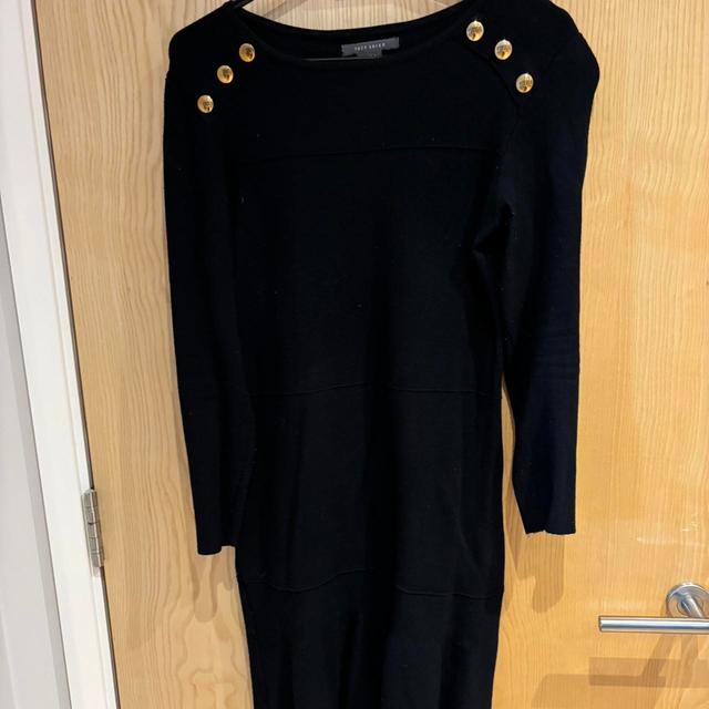 Suzy Shier Women's A-line Dress - Black/Gold - M on Productcaster.