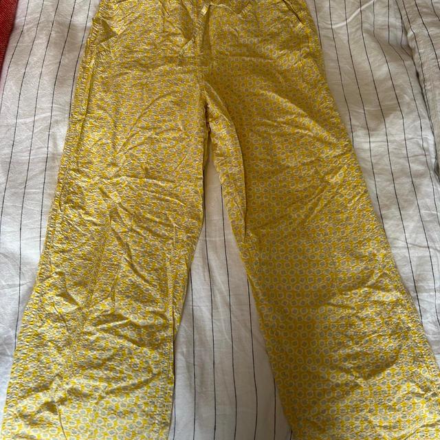 Blanca Women's Printed Trousers - Yellow/White - UK 12 on Productcaster.