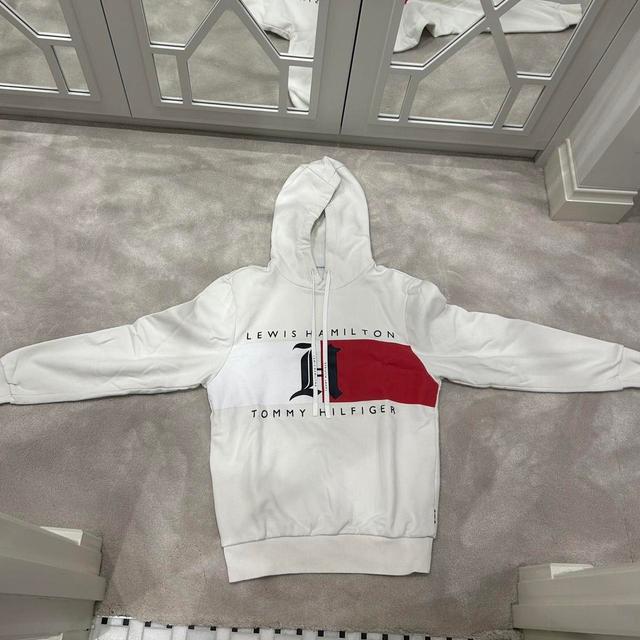 Tommy Hilfiger Men's Hoodie - Cream - S on Productcaster.