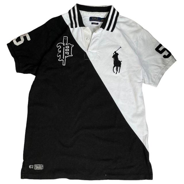 Polo Ralph Lauren Men's Polo shirt - Black/White - L on Productcaster.