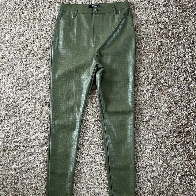 Women's Skinny Chino Trousers - Green/Khaki - UK 12 on Productcaster.