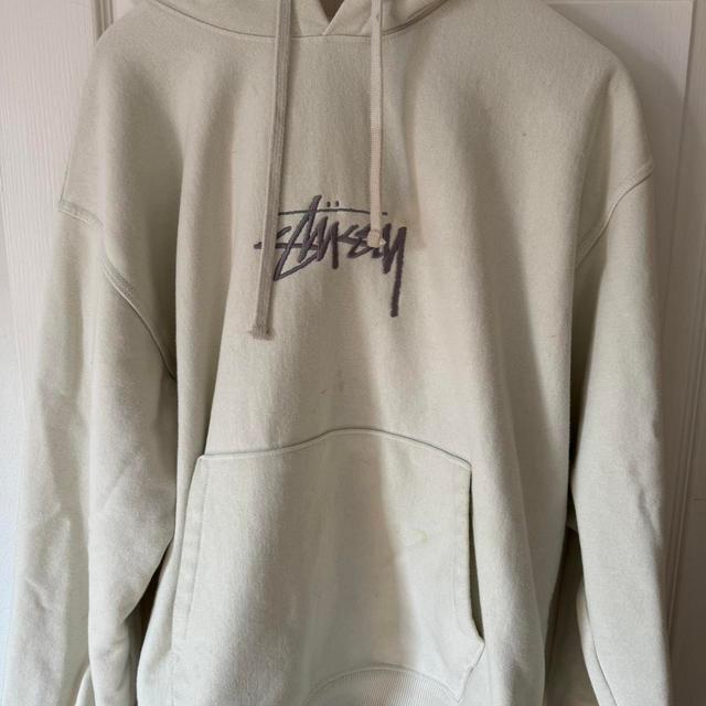 Stüssy Men's Hoodie - Cream - XL on Productcaster.