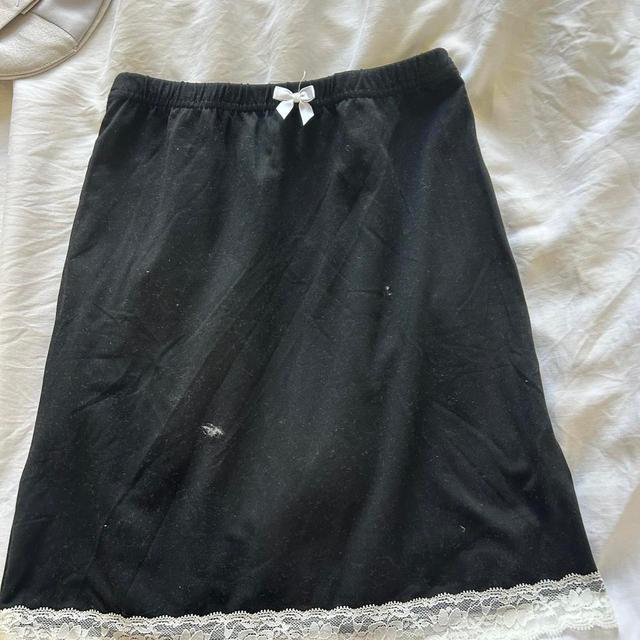 Women's Skirt - Black/White - UK 6 on Productcaster.