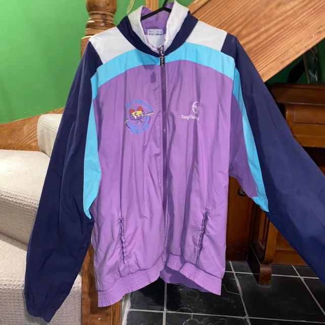 Sergio Tacchini Men's Windbreaker Jacket - Purple - L on Productcaster.