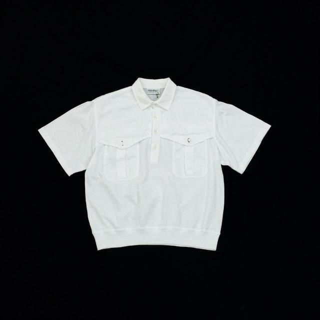 Yves Saint Laurent Men's Polo shirt - White - S on Productcaster.