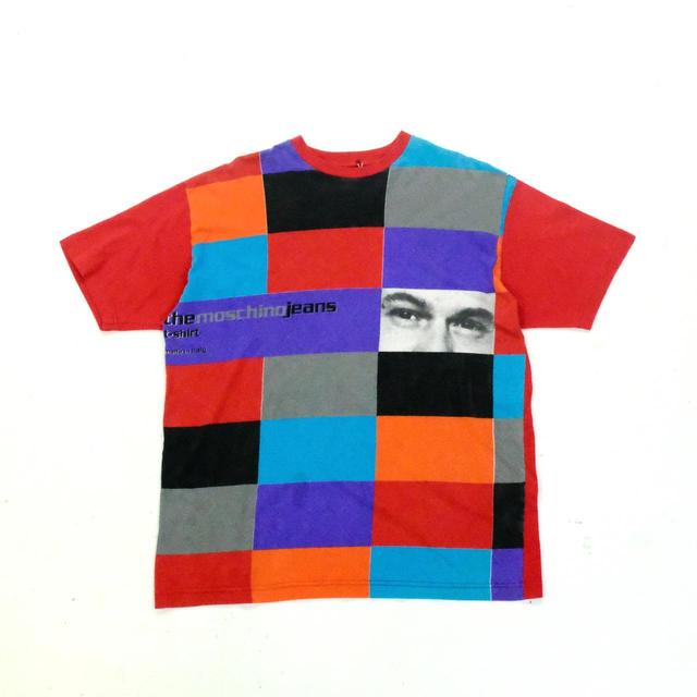 Moschino Men's T-shirt - Multi/Red - L on Productcaster.