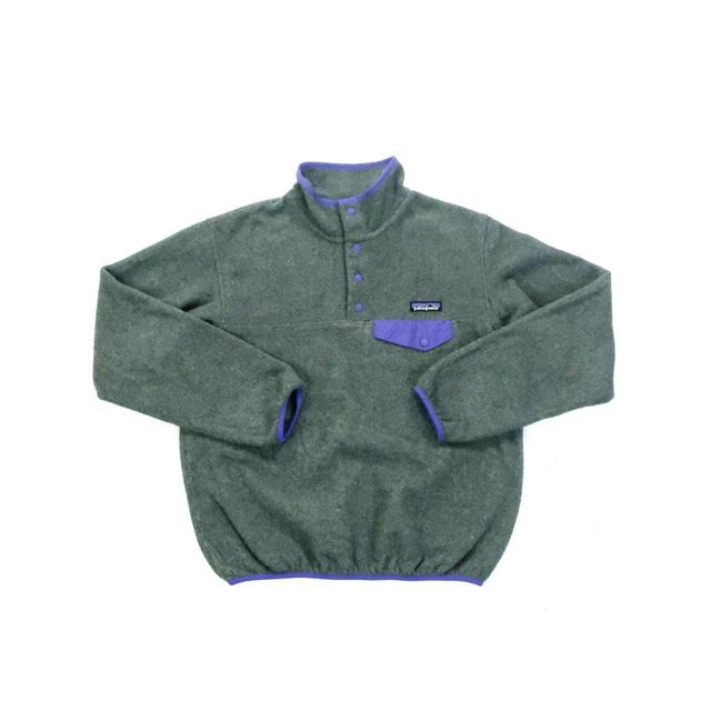 Patagonia Men's Sweatshirt - Grey/Purple - S on Productcaster.