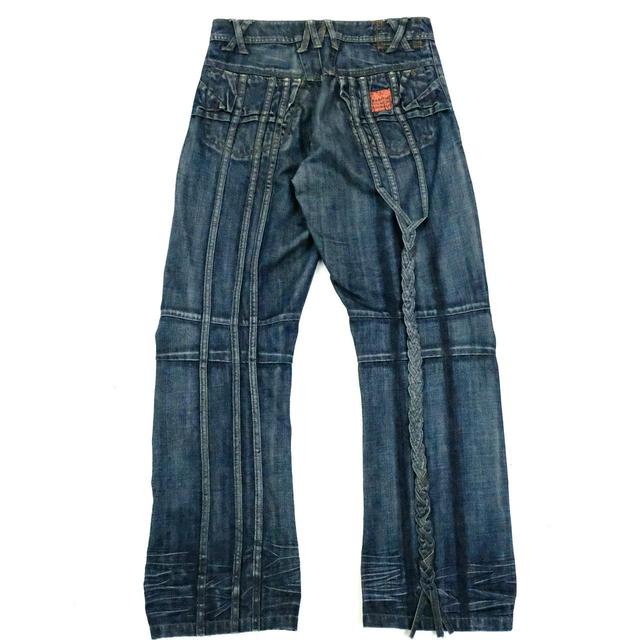 Le Jean de Marithe Francois Girbaud Men's Cargo Jeans - Blue/Navy - 31" on Productcaster.