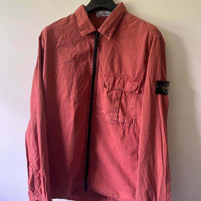 Stone Island Men's Shacket Jacket - Red - 3XL on Productcaster.