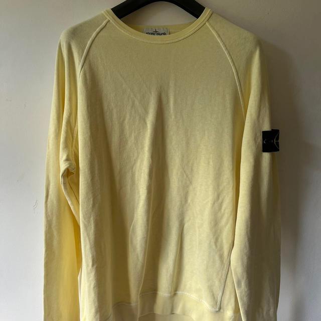 Stone Island Men's Sweatshirt - Yellow - XL on Productcaster.