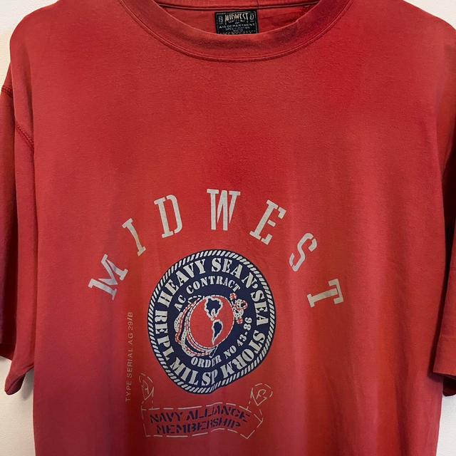 Men's T-shirt - Red/Orange - XL on Productcaster.