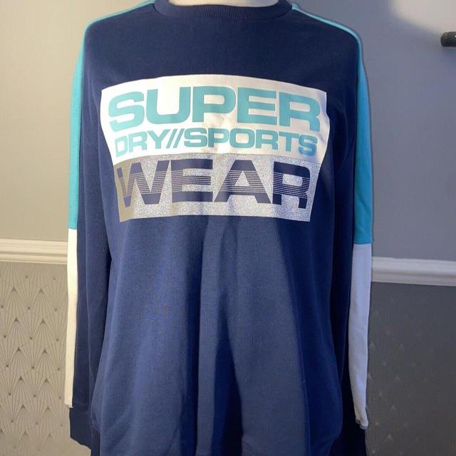 Superdry Men's Jumper - Blue - XL on Productcaster.