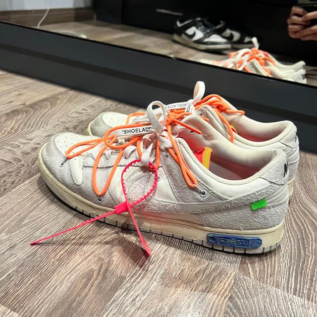 Off-White Men's Trainers - White/Orange - UK 12 on Productcaster.