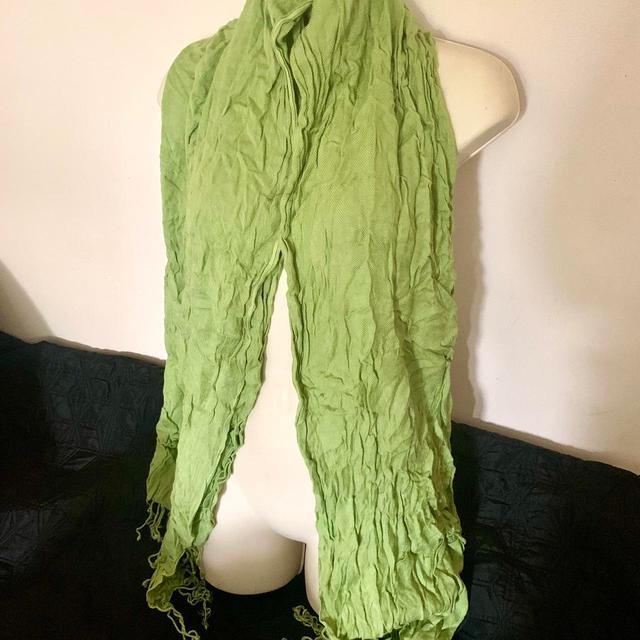 Unique Vintage Women's Scarf - Green on Productcaster.