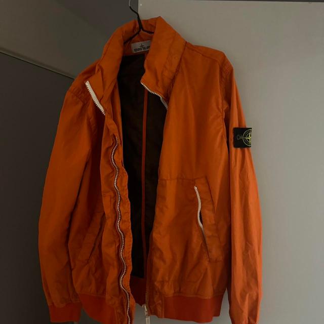 Stone Island Men's Jacket - Orange - XL on Productcaster.