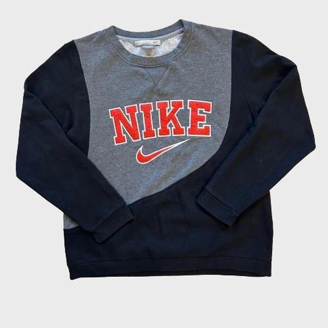 Nike Men's Sweatshirt - Black/Grey - S on Productcaster.