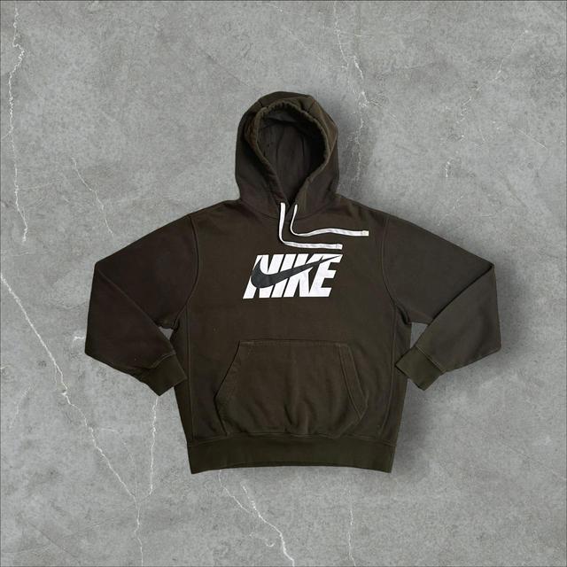 Nike Men's Hoodie - Khaki/Green - M on Productcaster.