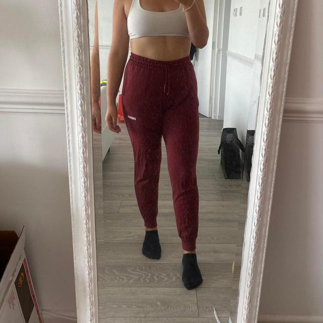 Gymshark Women's Sweatpants - Burgundy/Red - UK 12 on Productcaster.