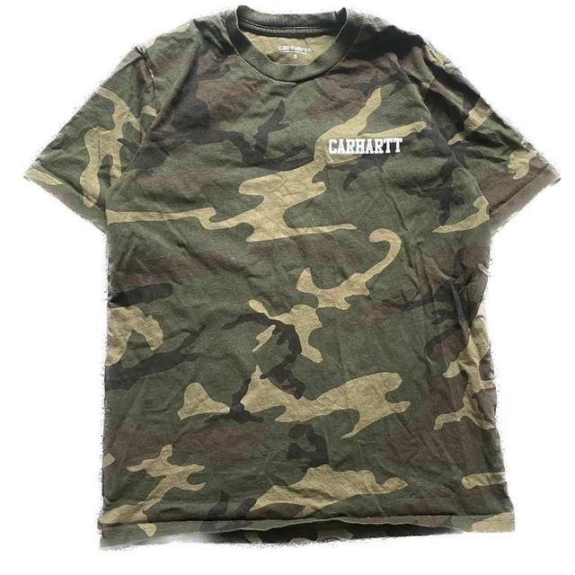 Carhartt Men's T-shirt - Green/Khaki - S on Productcaster.