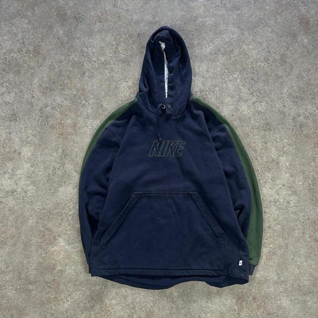 Nike Men's Hoodie - Blue - M on Productcaster.