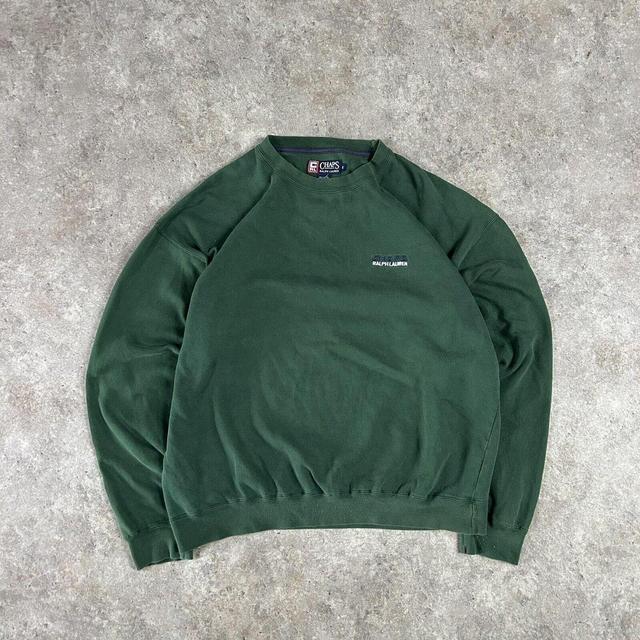 Chaps Men's Sweatshirt - Green - XL on Productcaster.