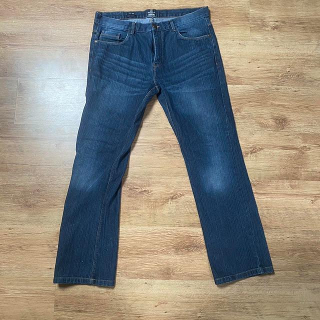 Vintage Men's Bootcut Jeans - Navy/Blue - 36" on Productcaster.