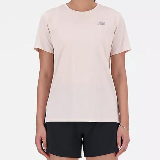 New Balance Women's T-shirt - Pink - S on Productcaster.