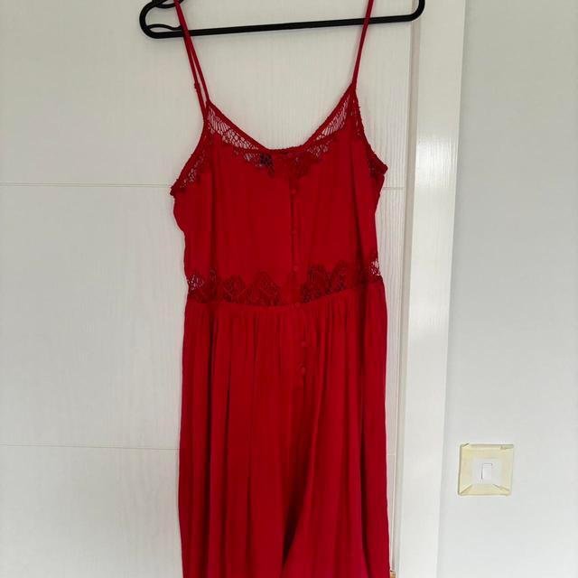 Topshop Women's Dress - Red/Pink - 10 on Productcaster.