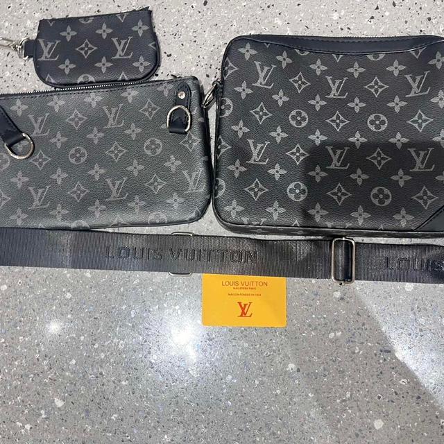 Louis Vuitton Men's Crossbody bags - Black/Grey on Productcaster.