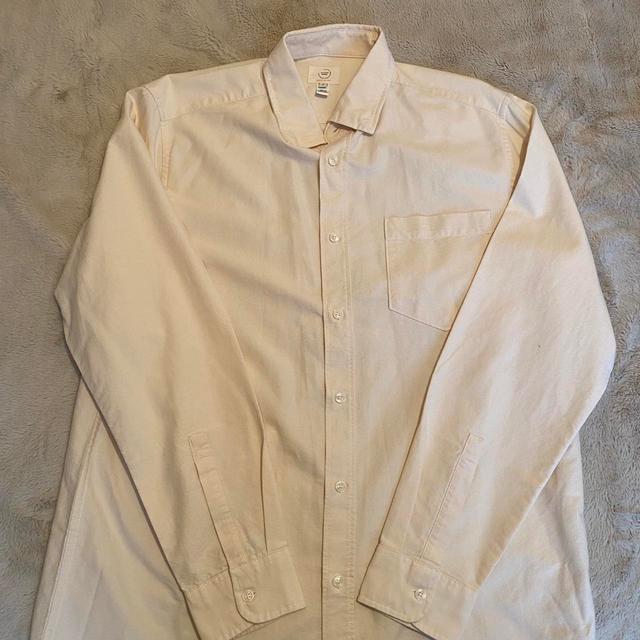 River Island Men's Shirt - Cream/White - L on Productcaster.