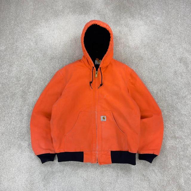 Carhartt Men's Bomber Jacket - Orange - S on Productcaster.