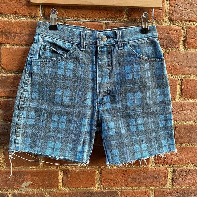 Vintage Women's Shorts - Blue - UK 8 on Productcaster.