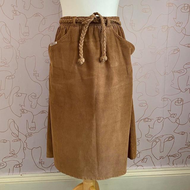 Vintage Women's Midi Skirt - Brown - UK 12 on Productcaster.