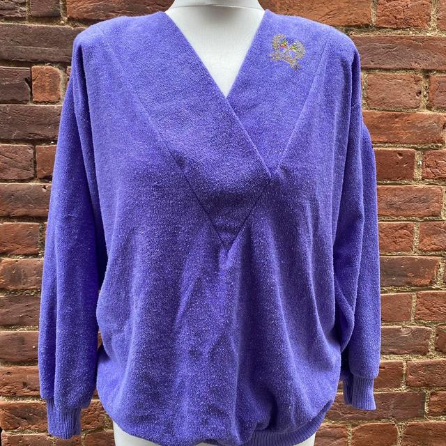 Vintage Women's Jumper - Purple - M on Productcaster.