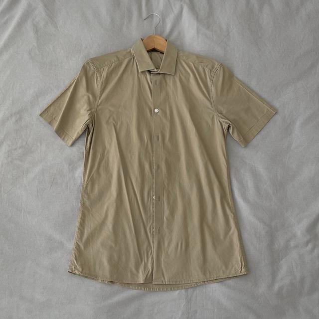 ASOS Men's Shirt - Tan/Cream - XS on Productcaster.